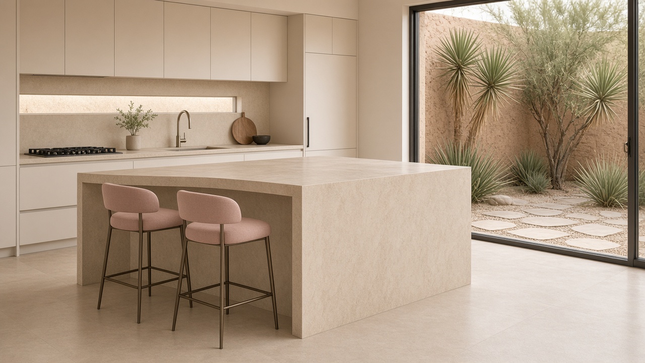 Softer Corian when drama is not the brief